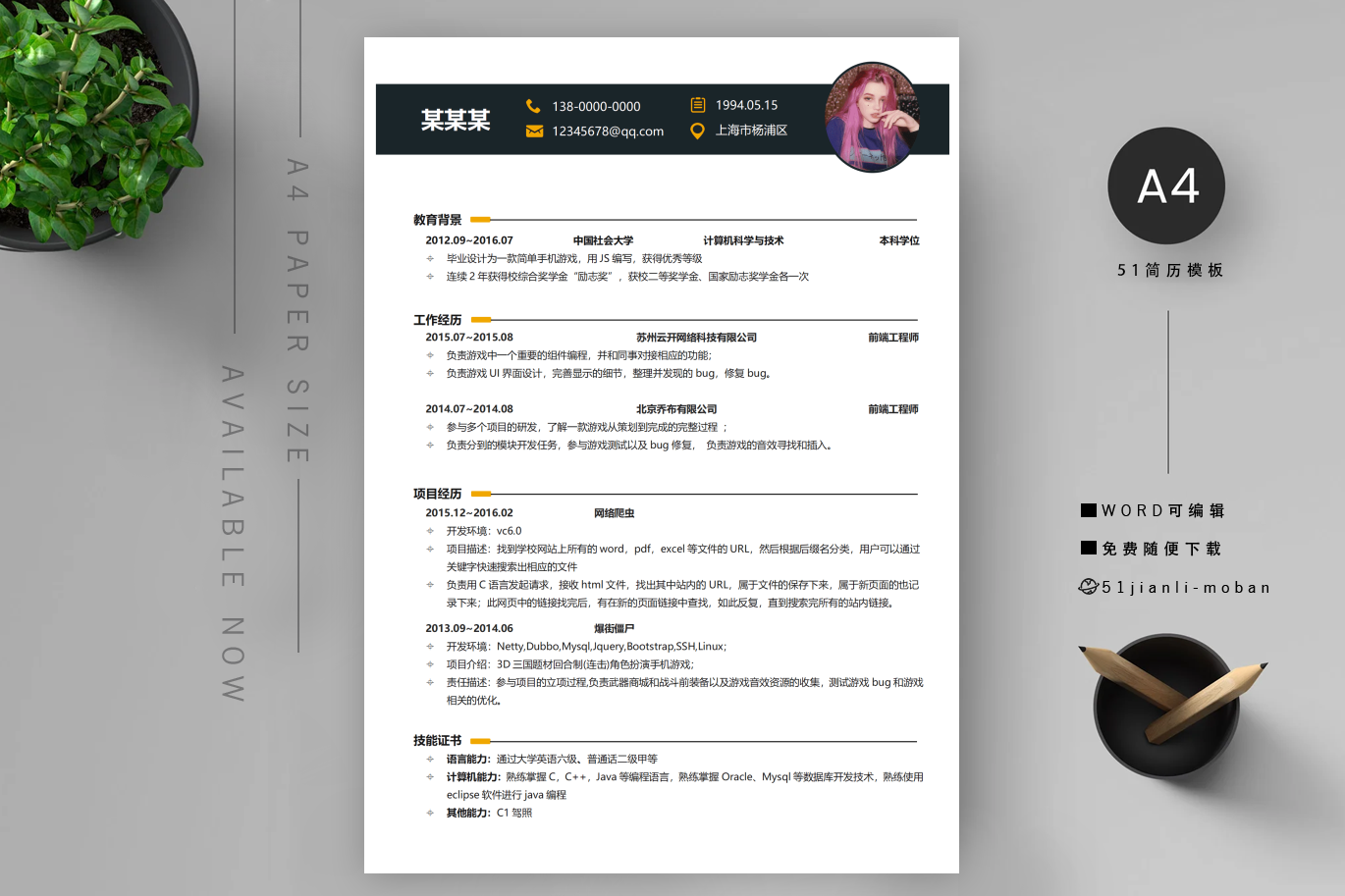 售后技术支持简历简历自我评价填写样本