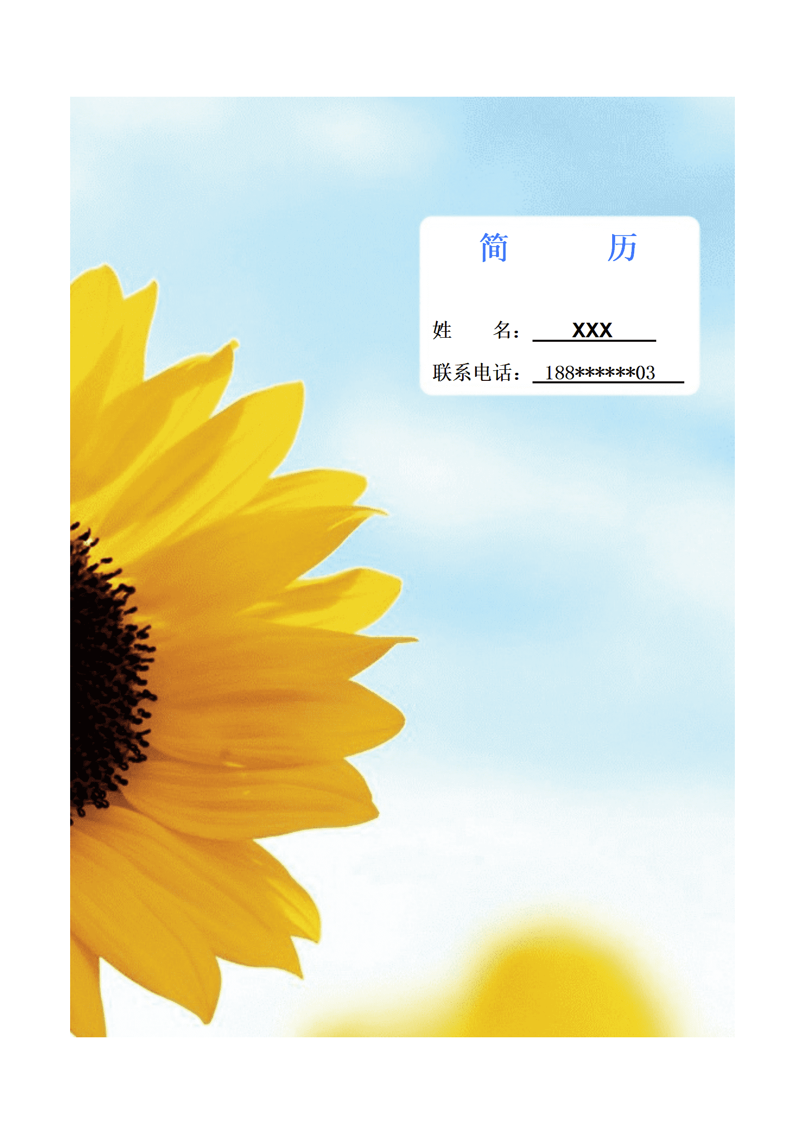 qiyey-000271服装设计类简历模板/