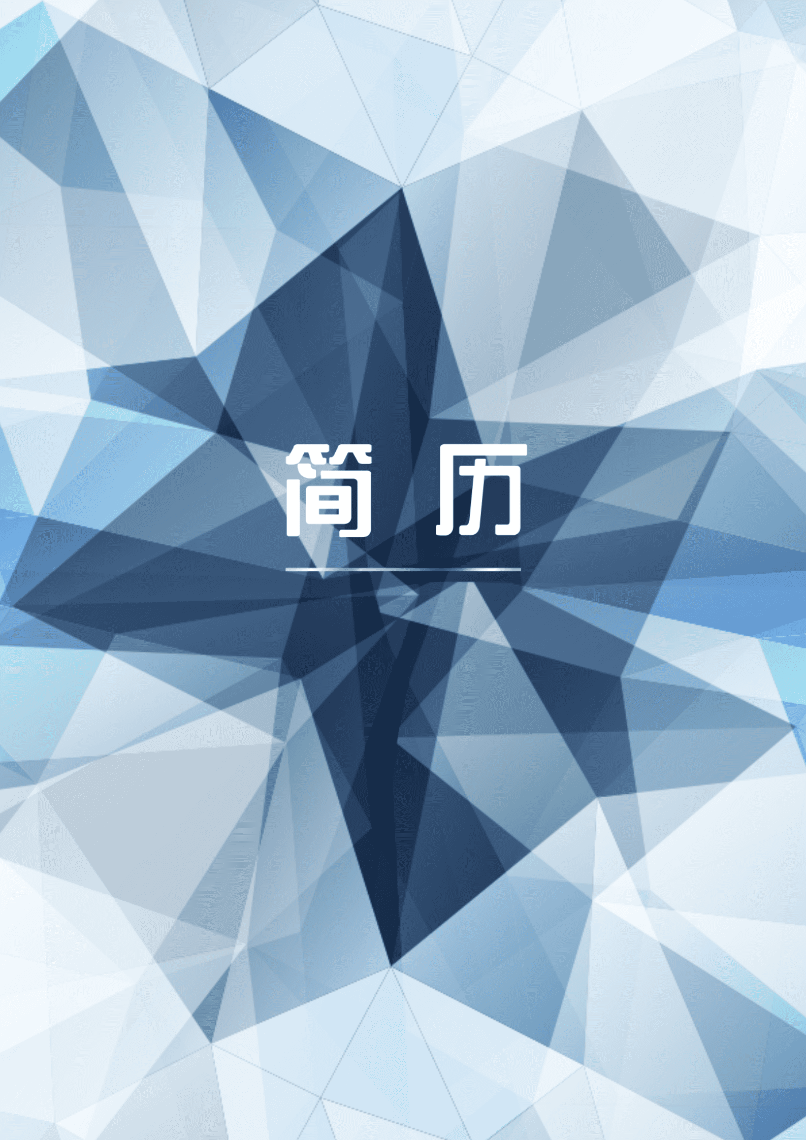 qiyefm-0009带封面自荐信国贸专业应届生求职简历模板/