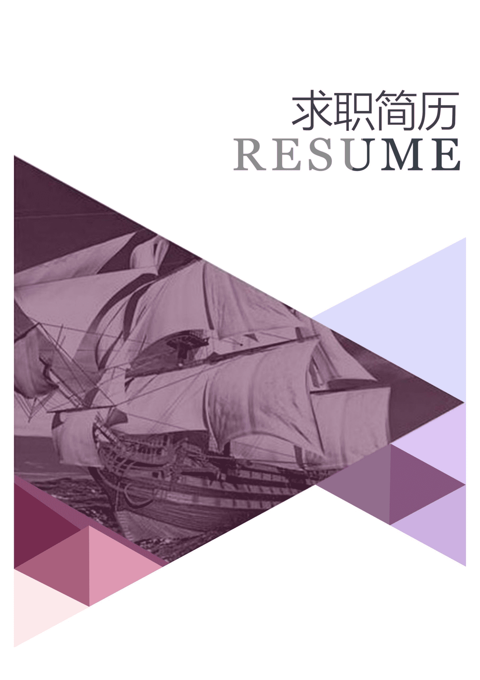 BYDS-00104多页求职简历模板/