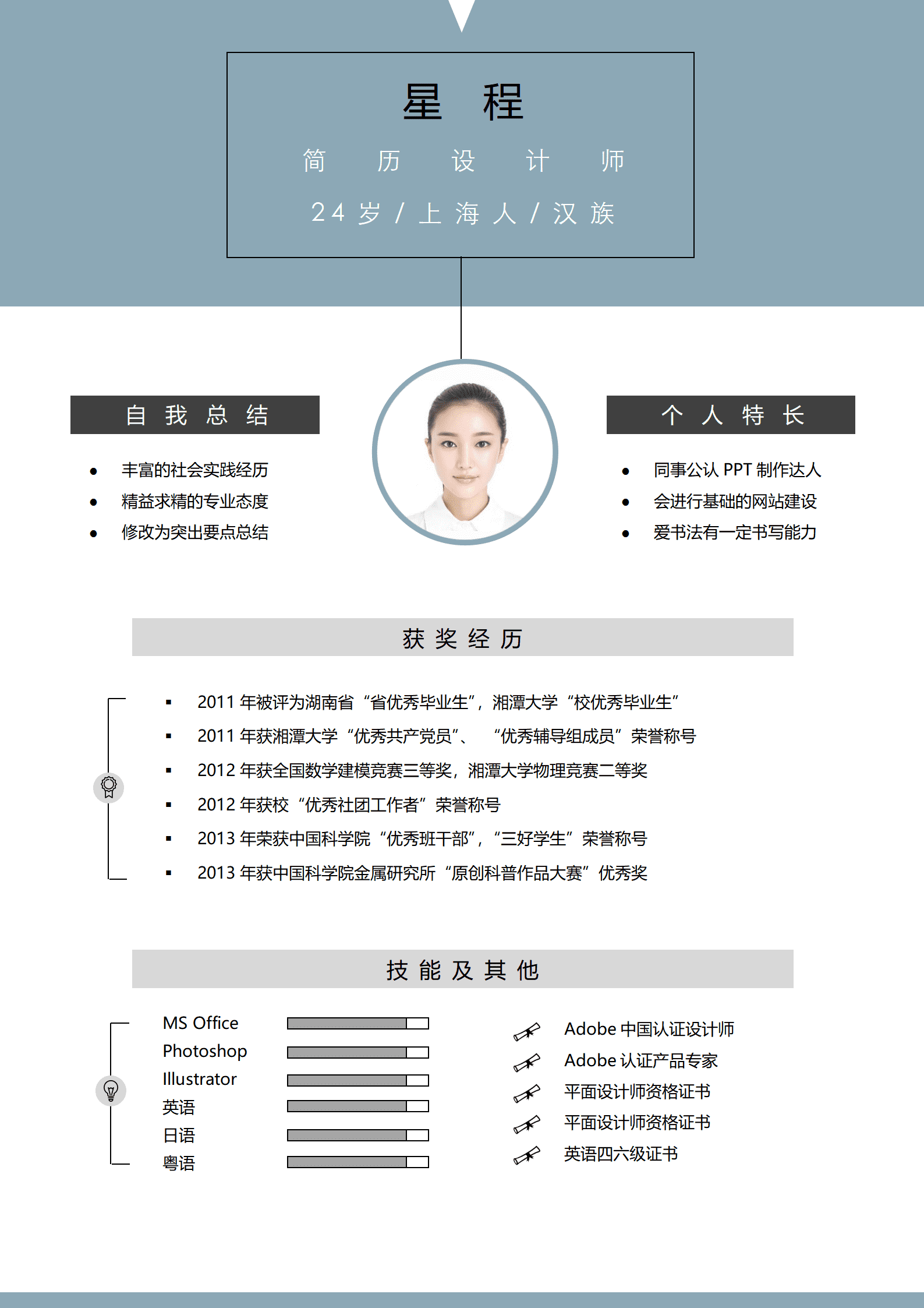 BYDS-00362平面设计师优秀的用户心理洞察力多页简历模板/