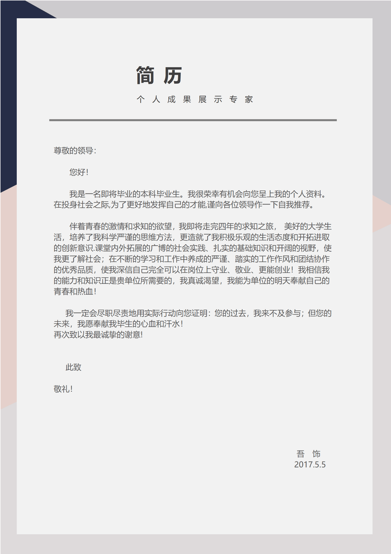 BYDS-00304免费多页简历模板下载/