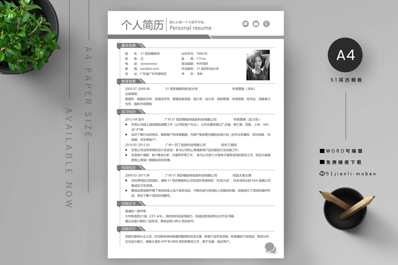 部门副经理个人简历项目经验怎么写