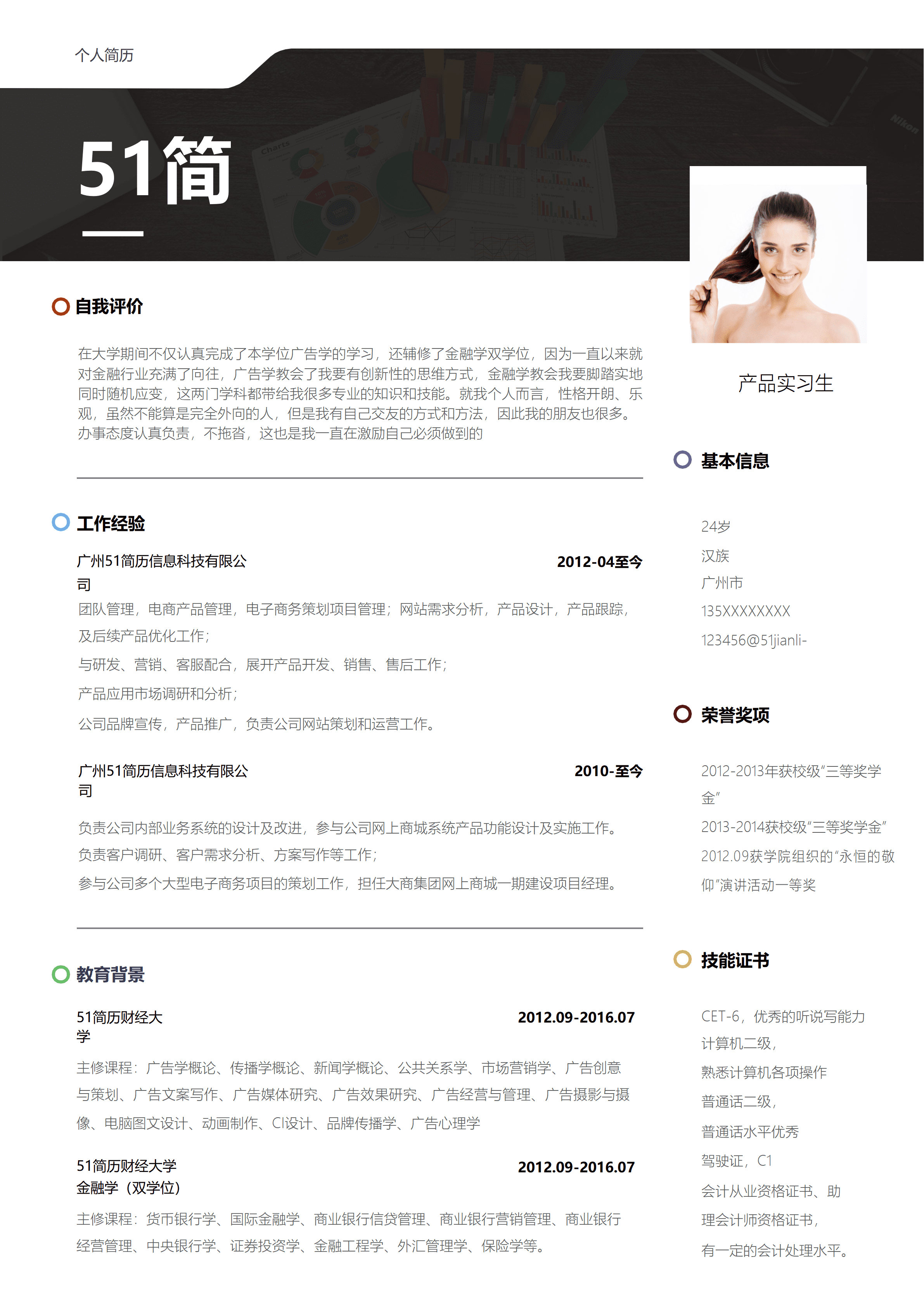 LYZW-1030简约个人简历word模板/